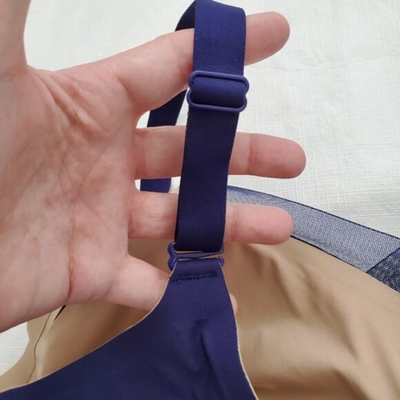 HoneyLove Crossover Bra Wireless Full Coverage Stretch Supportive Blue Size 1X - Picture 7 of 11